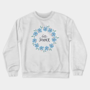 Round floral wreath Crewneck Sweatshirt